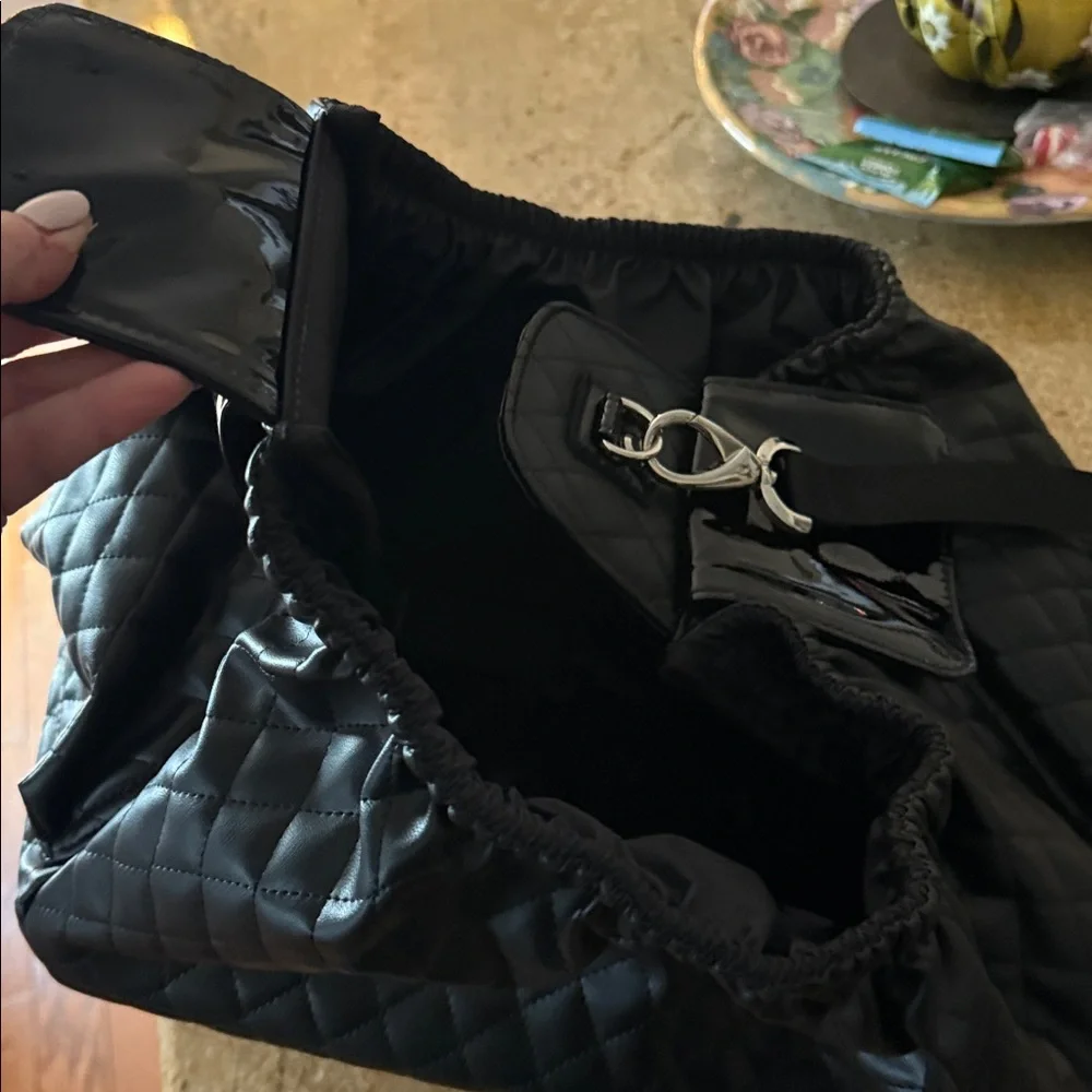 Boutique crossbody quilted dog carrier/purse